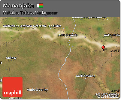 Satellite Map of Mananjaka