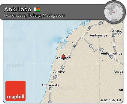 Shaded Relief Map of Ankiliabo