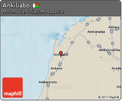 Shaded Relief Map of Ankiliabo