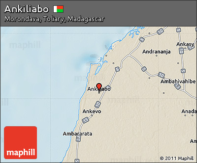 Shaded Relief Map of Ankiliabo
