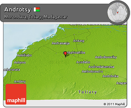 Physical Panoramic Map of Androtsy