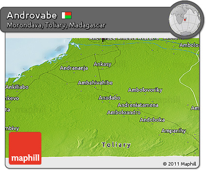 Physical Panoramic Map of Androvabe