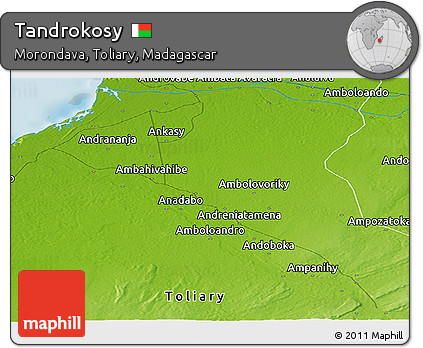 Physical Panoramic Map of Tandrokosy