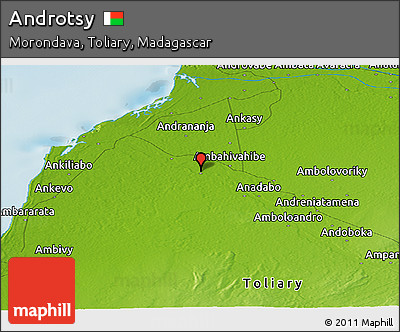 Physical Panoramic Map of Androtsy