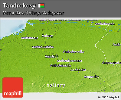 Physical Panoramic Map of Tandrokosy