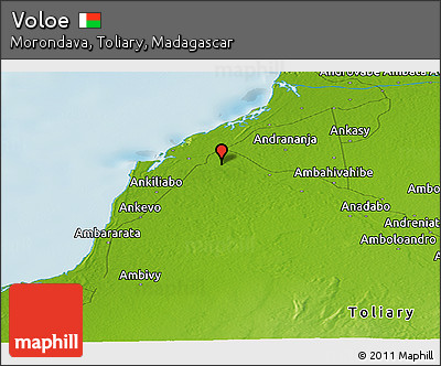 Physical Panoramic Map of Voloe