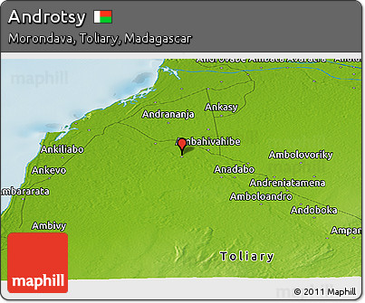 Physical Panoramic Map of Androtsy