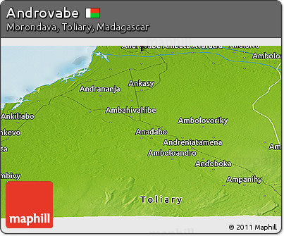 Physical Panoramic Map of Androvabe