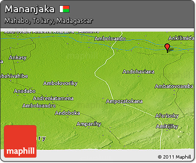 Physical Panoramic Map of Mananjaka