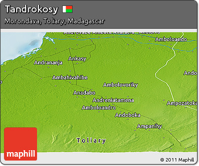 Physical Panoramic Map of Tandrokosy
