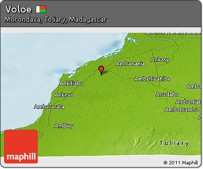 Physical Panoramic Map of Voloe