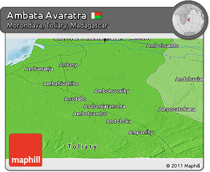 Political Panoramic Map of Ambata Avaratra