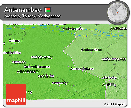 Political Panoramic Map of Antanambao