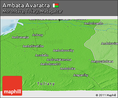Political Panoramic Map of Ambata Avaratra