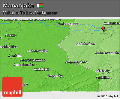 Political Panoramic Map of Mananjaka