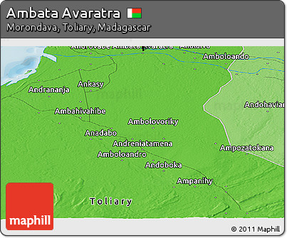 Political Panoramic Map of Ambata Avaratra