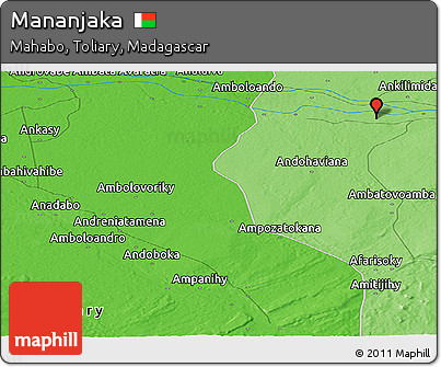 Political Panoramic Map of Mananjaka