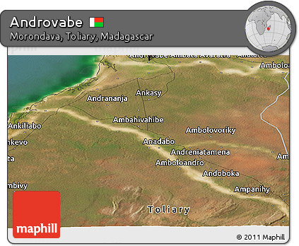 Satellite Panoramic Map of Androvabe