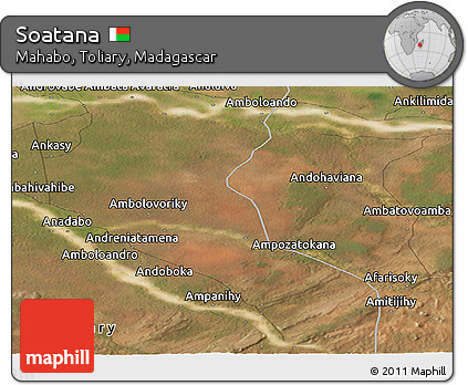 Satellite Panoramic Map of Soatana