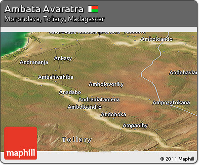 Satellite Panoramic Map of Ambata Avaratra