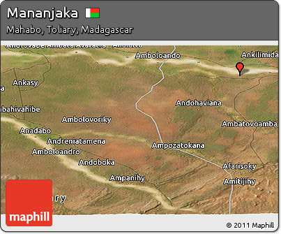 Satellite Panoramic Map of Mananjaka
