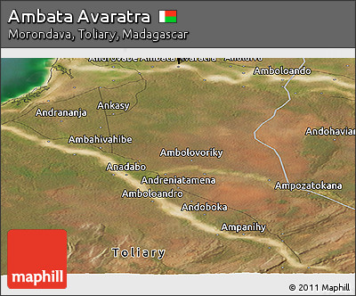 Satellite Panoramic Map of Ambata Avaratra