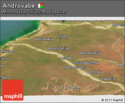 Satellite Panoramic Map of Androvabe
