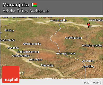 Satellite Panoramic Map of Mananjaka