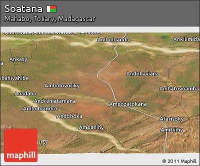 Satellite Panoramic Map of Soatana