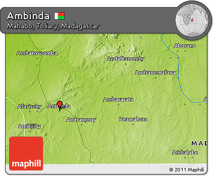 Physical 3D Map of Ambinda