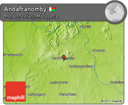 Physical 3D Map of Andaftanomby