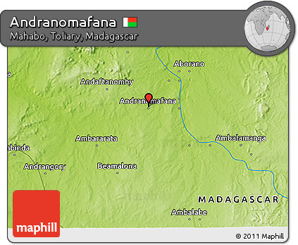 Physical 3D Map of Andranomafana