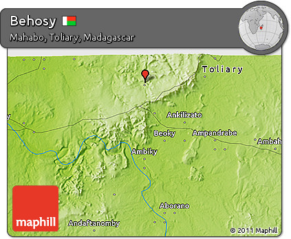 Physical 3D Map of Behosy