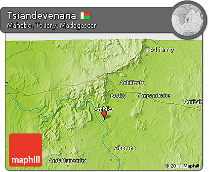 Physical 3D Map of Tsiandevenana