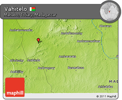 Physical 3D Map of Vahitelo