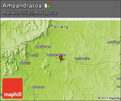 Physical 3D Map of Ampandrasoa