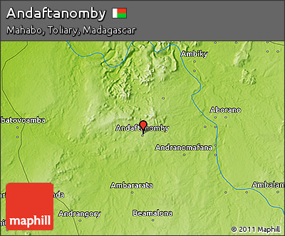 Physical 3D Map of Andaftanomby