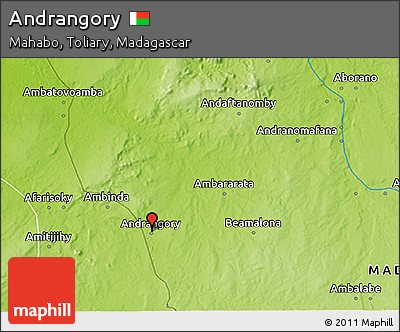 Physical 3D Map of Andrangory