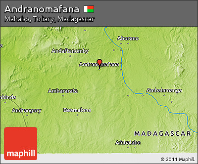Physical 3D Map of Andranomafana
