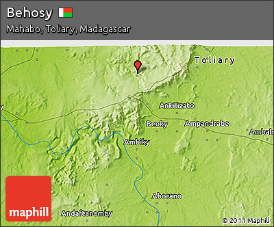 Physical 3D Map of Behosy