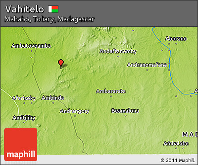 Physical 3D Map of Vahitelo