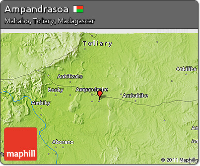 Physical 3D Map of Ampandrasoa