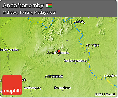 Physical 3D Map of Andaftanomby