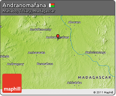 Physical 3D Map of Andranomafana