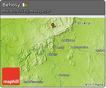 Physical 3D Map of Behosy