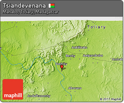Physical 3D Map of Tsiandevenana