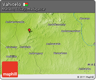 Physical 3D Map of Vahitelo