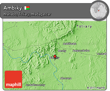 Political 3D Map of Ambiky