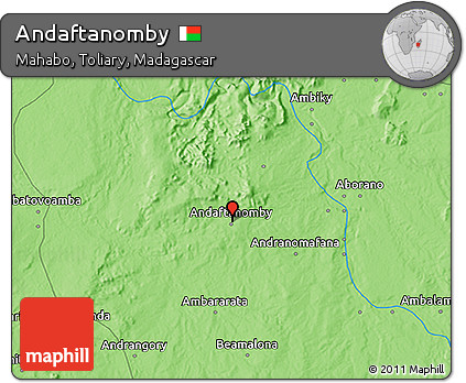 Political 3D Map of Andaftanomby
