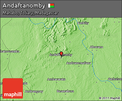 Political 3D Map of Andaftanomby
